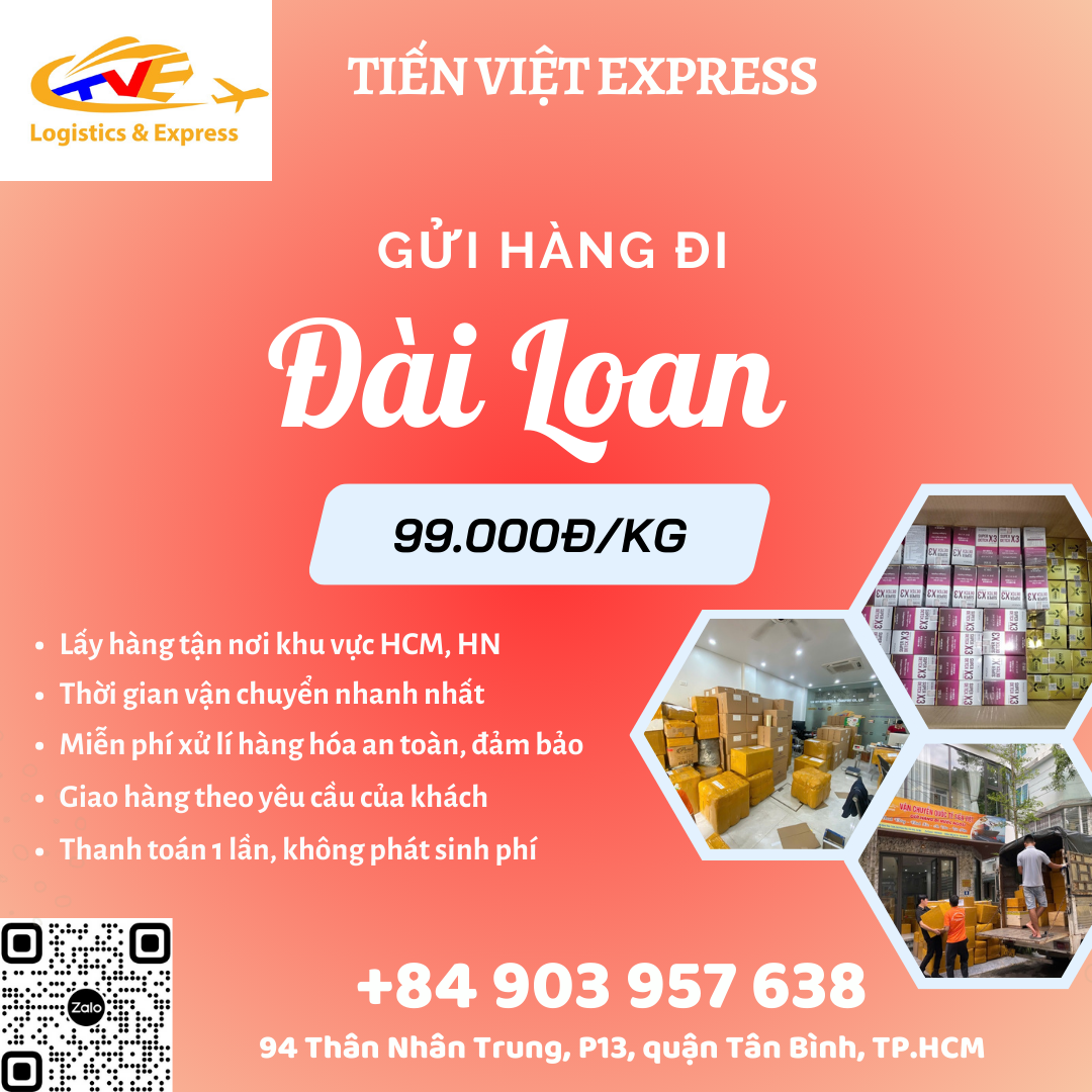 Gửi hàng đi Đài Loan - Tiến Việt Express